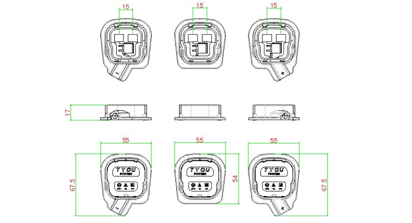 solar power junction box 1500V 20A
